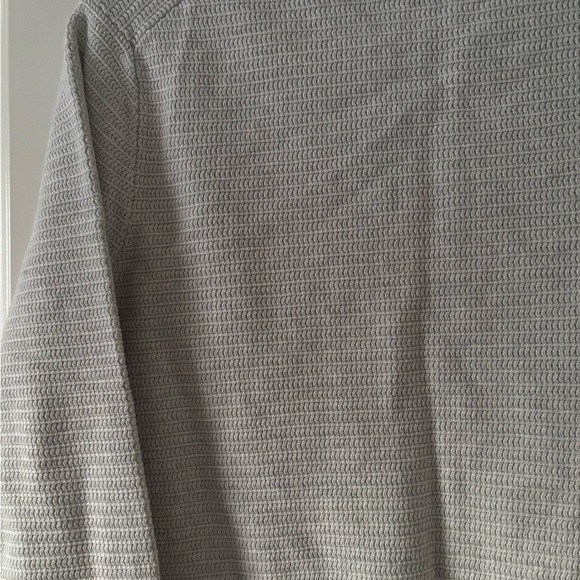 Mango Men's Light Gray Crewneck Textured Sweater - Picture 11 of 11